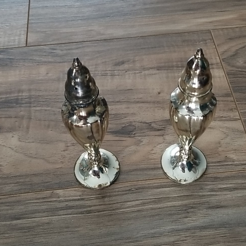 Brass Salt and Pepper Shakers